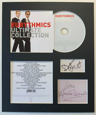 EURYTHMICS - Signed Autographed - ULTIMATE COLLECTION - Album Display