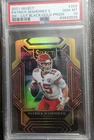 2021 Panini Select #202 Patrick Mahomes II Black and Gold Prizm Die-Cut PSA 10