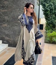 Aesthetic Wear Faux Georgette White Top Palazzo With Dupatta For Women And Girls