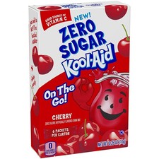 Kool Aid On The Go Cherry Sugar Free Powdered Drink Mix 6 Count