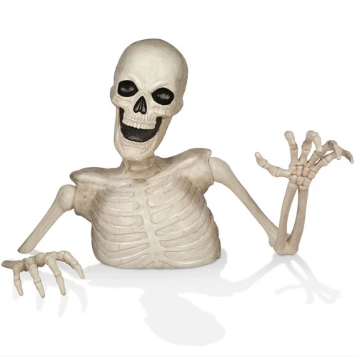 OPEN BOX - Halloween 48" Groundbreaking Skeleton - Outdoor Halloween Yard
