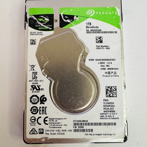 Seagate 100815565 Rev A PCB ST1000LM049 1TB 2,5" SATA HDD Platine Ersatz