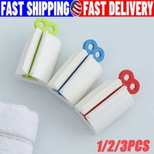 1-3X Toothpaste Squeezer Bathroom Tube Easy Stand Dispenser Rolling Holder Seat