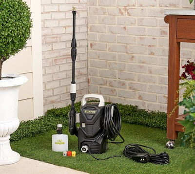 #ad Sun Joe 1500 Rated PSI Pressure Washer with Foam Bottle $130.88
