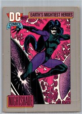 1991 DC Comics Trading Card Earth's Mightiest Heroes #64 Nightshade