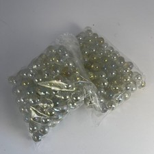 Iridescent Clear Glass Marbles Decorative Vase Filler Craft Spheres 2 Bags