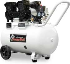 Knappwulf Silent Air Compressor 8 Bar, 70L Tank, Oil-Free, 69dB, 435L/Min
