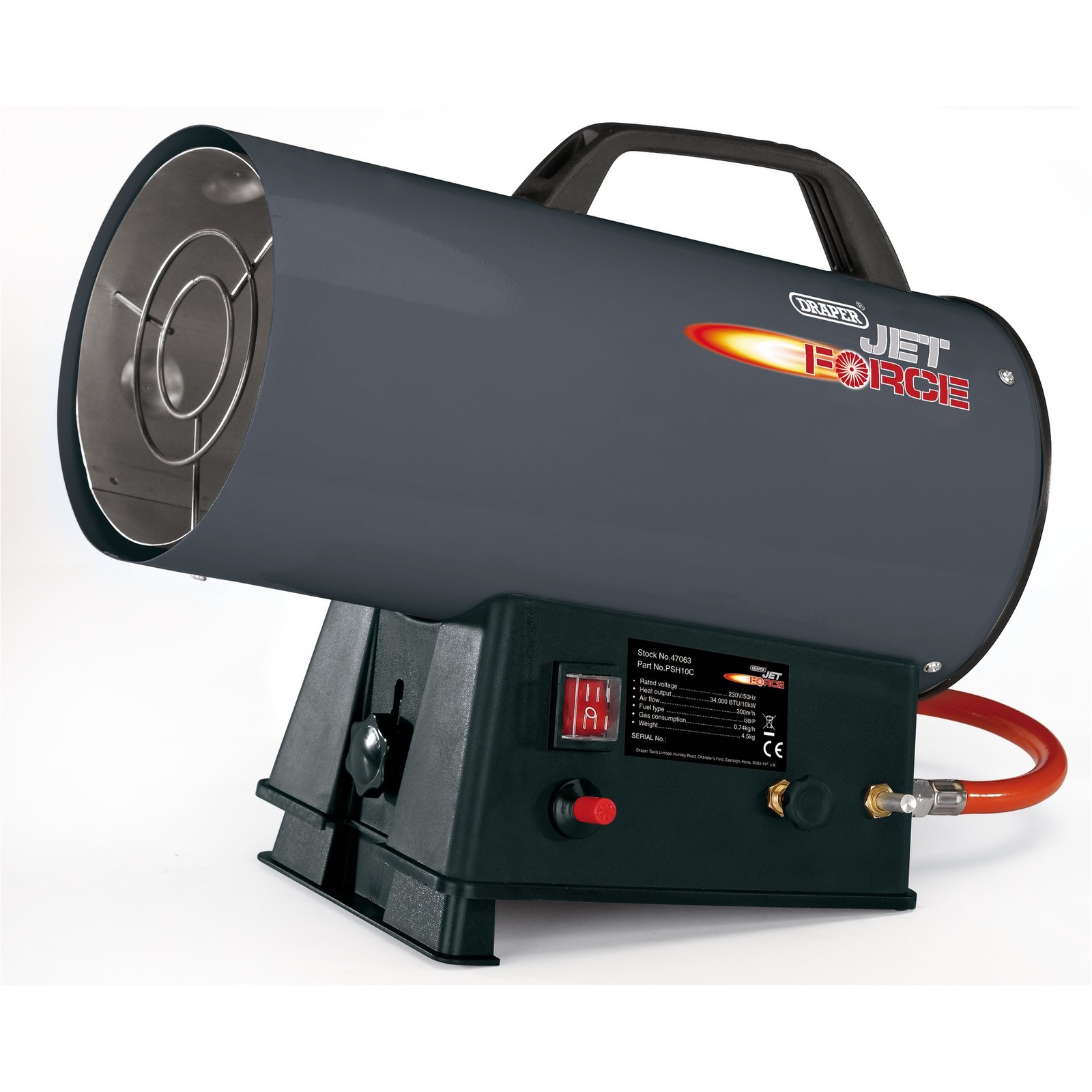 Draper Jet Force Propane Space Heater 34,000 BTU/10 kW 425 x