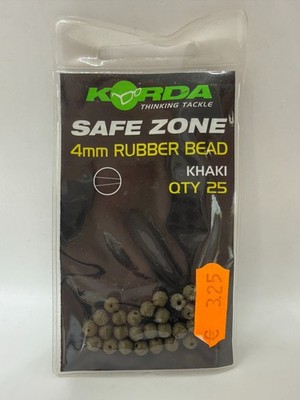 Korda Safe Zone 4mm Rubber Bead Khaki/Weed