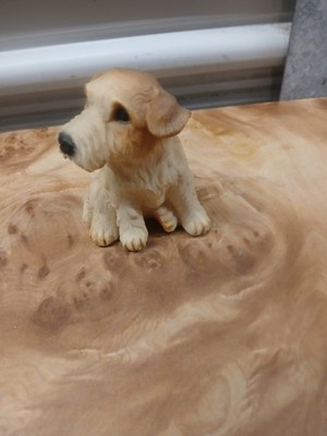 Terrier Hand Painted Dog Figurine With No Chips Or Cracks Vntg