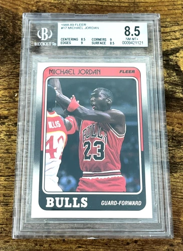1988-89 Fleer Michael Jordan #17 BGS 8.5