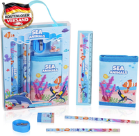 Dinosaurier Schreibwaren Set FüR SchüLer Geschenke Mit Radiergummi Lineal Bleist