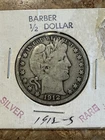 US 1912 S Barber Half Dollar - 50 Cent Silver Coin