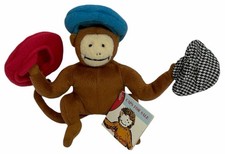W/ TAG Vintage 1999 Caps for Sale Book 7" Monkey Beanbag Plush Crocodile Creek