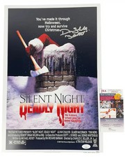 Don Shanks signed 12x18 Poster Santa - Silent Night Deadly JSA Authentication