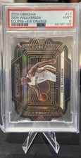 2020-21 Panini Obsidian Eclipse Zion Williamson #27 Electric Etch Orange PSA 9
