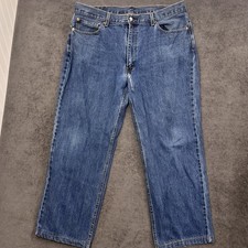 levi's 550 mens denim jeans blue size 40x30 straight leg work wear Levis