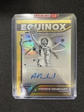 2022-23 Panini Flux Andrew Nembhard Equinox RC Gold AUTO 5/10 Rookie Prizm NI56