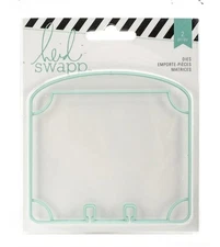 Heidi Swapp MEMORYDEX (2) CUTTING DIES - OVAL & NOTCHED scrapbooking 369351
