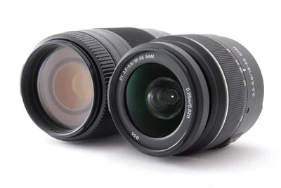 [MINT] Sony 75-300mm f/4.5-5.6 SAL75300 & 18-55mm f/3.5-5.6 SAL1855 From JAPAN - Photo 1/4