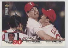 1995 Collector's Choice Silver Foil Signature Kenny Rogers Dennis Martinez 0q1p