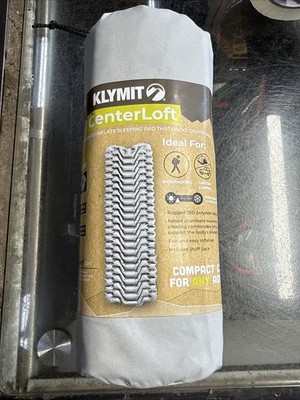 New Klymit Static V Sleeping Pad Camping Hiking Backpacking Lightweight Gray