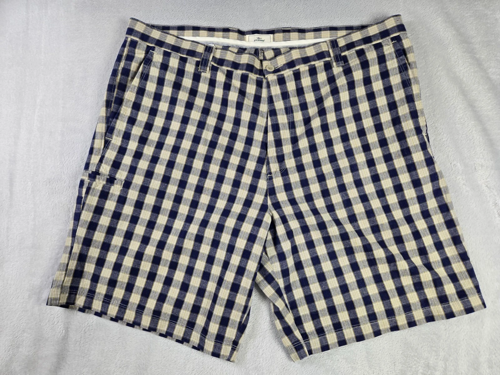 Dockers Chino Shorts Mens Size 42 Blue Tan Designer Summer Shorts Plaid
Opens in a new window or tab