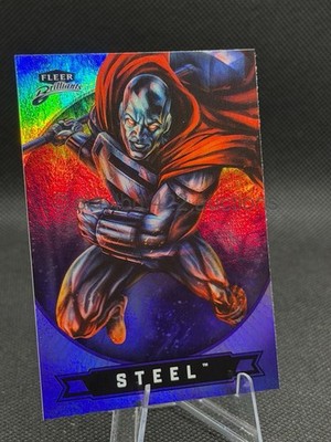 2025 FLEER BRILLIANTS SUPERMAN - Steel  John Henry Irons - Purple Foil #32