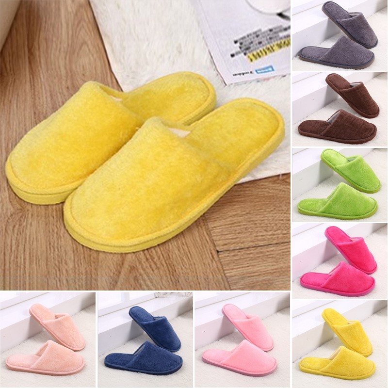 SAOLA Peluche Intérieur Domestique Femmes Hommes Anti Slip Chaussures Souple Chaud Sol