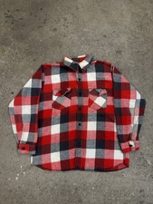 Vintage 60s Frostproof Flannel Shirt Size 16 Plaid Sanforized 50s