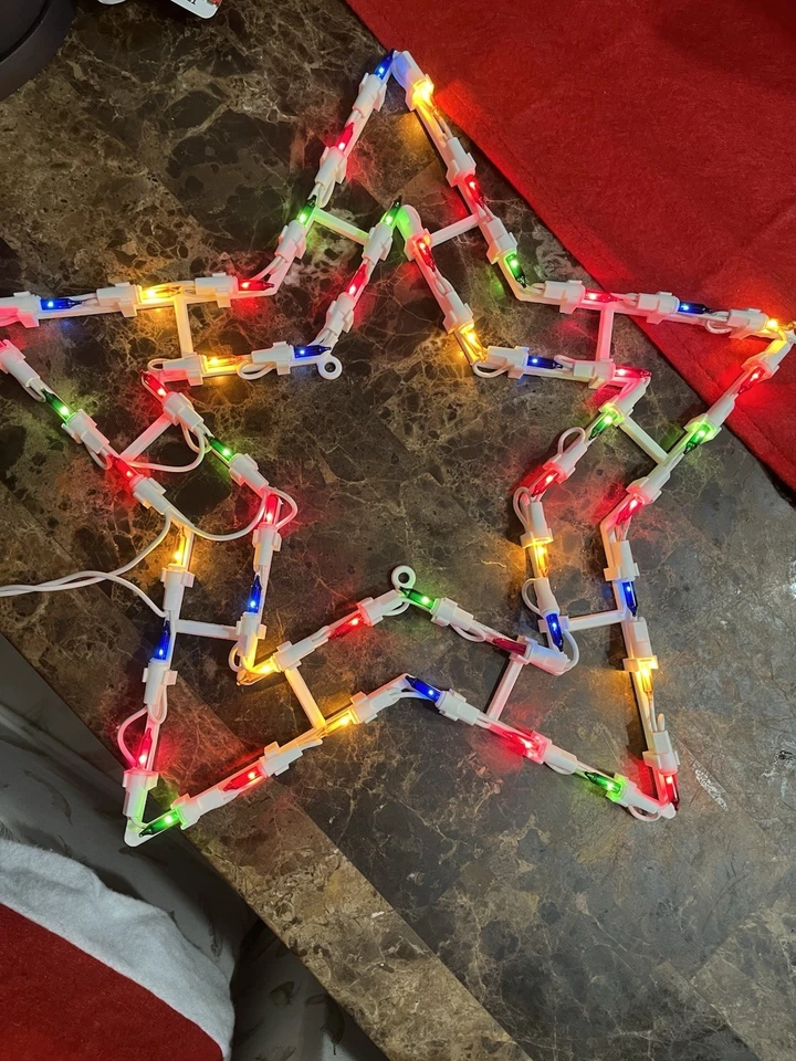 Silueta de ventana de Navidad decoración de luz Foto 3 de 4