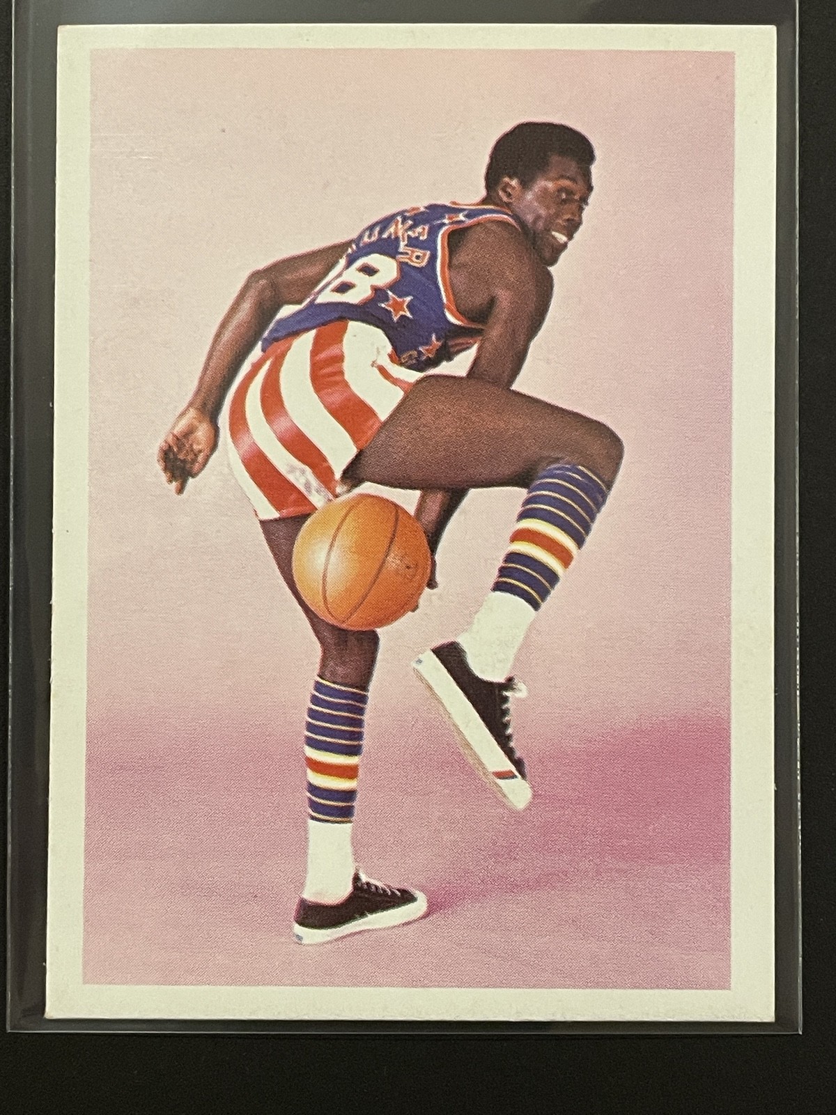 1971 Fleer Harlem Globetrotters - Bobby Hunter #77 (RC)