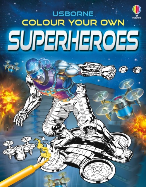 Colour Your Own Superheroes by Sam Smith (Paperback Book) - Image 6