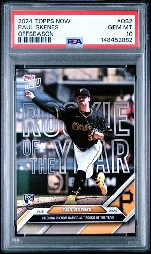 2024 Topps Now Off-Season Paul Skenes #OS-2 Rookie of the Year (RC) PSA 10