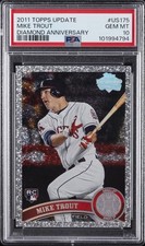 2011 TOPPS UPDATE DIAMOND ANNIVERSARY #US175 MIKE TROUT ROOKIE RC PSA 10