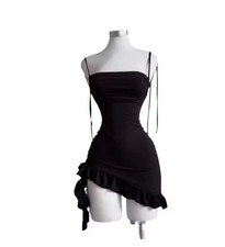  Sleelveless Backless Mini Dress Women Summer Europe America