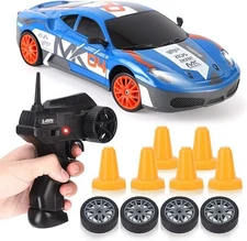 Liberty Imports 1:24 RC Drift Car 2.4GHz 4WD with LED Lights & Drift Tires