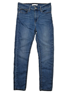 Levi Strauss Jeans Womens Sz W29 L28  Slimming Skinny Taper Leg Stretch Fit Blue