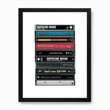 Depeche Mode - Alben - Kassette Pr gerahmtes Wandbild Poster Leinwanddruck Bild