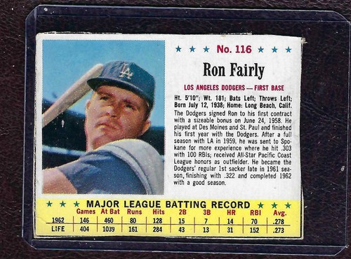 1963 Ron Fairly #116