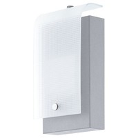 Eglo Led AußEnleuchte Wandleuchte Vescava Silber IP44 3,7W 320Lm Warmweiß 3000K
