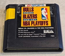 Bulls Versus Blazers And The NBA Playoffs Sega Megadrive Mega Drive