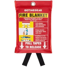 Go Time Gear Emergency Fire Blanket for Home and Kitchen Fire Retardant Emerg...