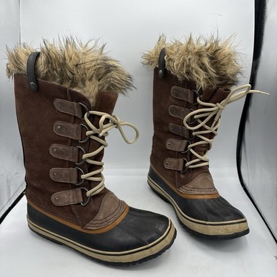 Sorel Boots Womens Size 10 Joan of Arctic Tall Waterproof Snow Winter Brown