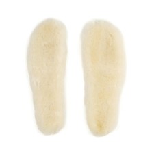 Sheepskin Insoles Natural Unisex Cozy Warm Durable Soft Sheep Wool Fleece Ins...