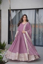 Readymade Georgette Anarkali Suit Padded Designer Gown Indian Wedding Party Wear