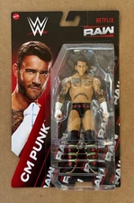 WWE Netflix Raw CM Punk Mattel Wrestling Action Figure Basic Mattel