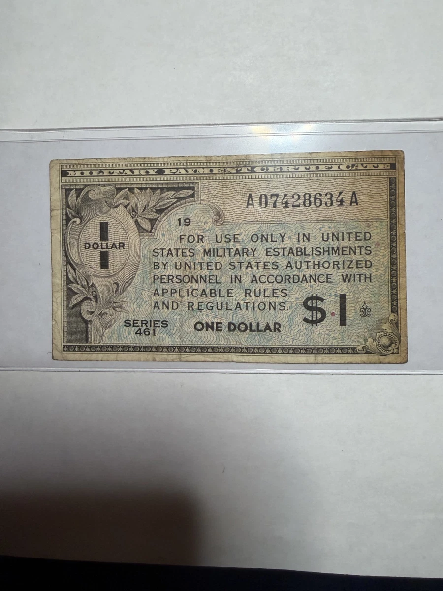 Circulated $1 US Military Payment Certificates for sale | eBay