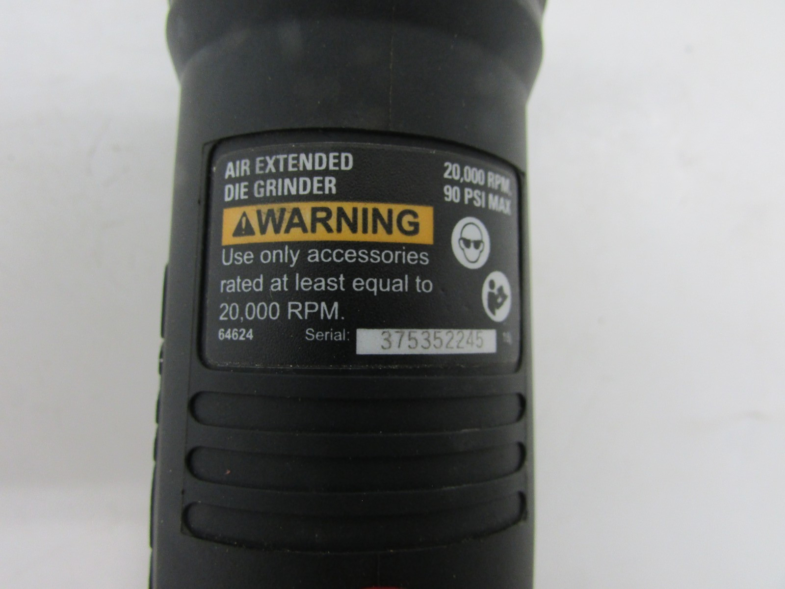 CHIEF PNEUMATIC TOOLS EXTENDED AIR DIE GRINDER, 1/4" COLLET, 64624