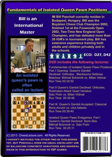 Fundamentals of Isolated Queen Pawn Positions - Chess Lecture Vol 64 Chess  DVD